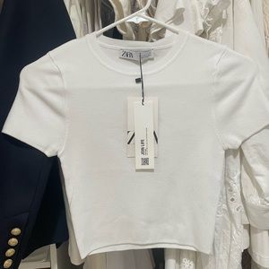 White Zara Short Sleeve